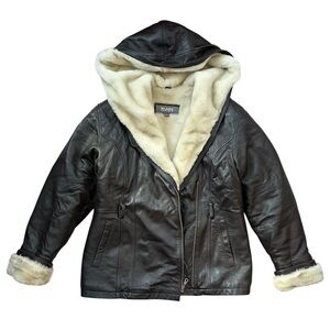 Wilson’s Fur Lined Brown Leather Jacket